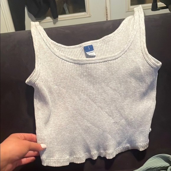 Women's Ribbed Tank Top - Light Green - Picture 2 of 2